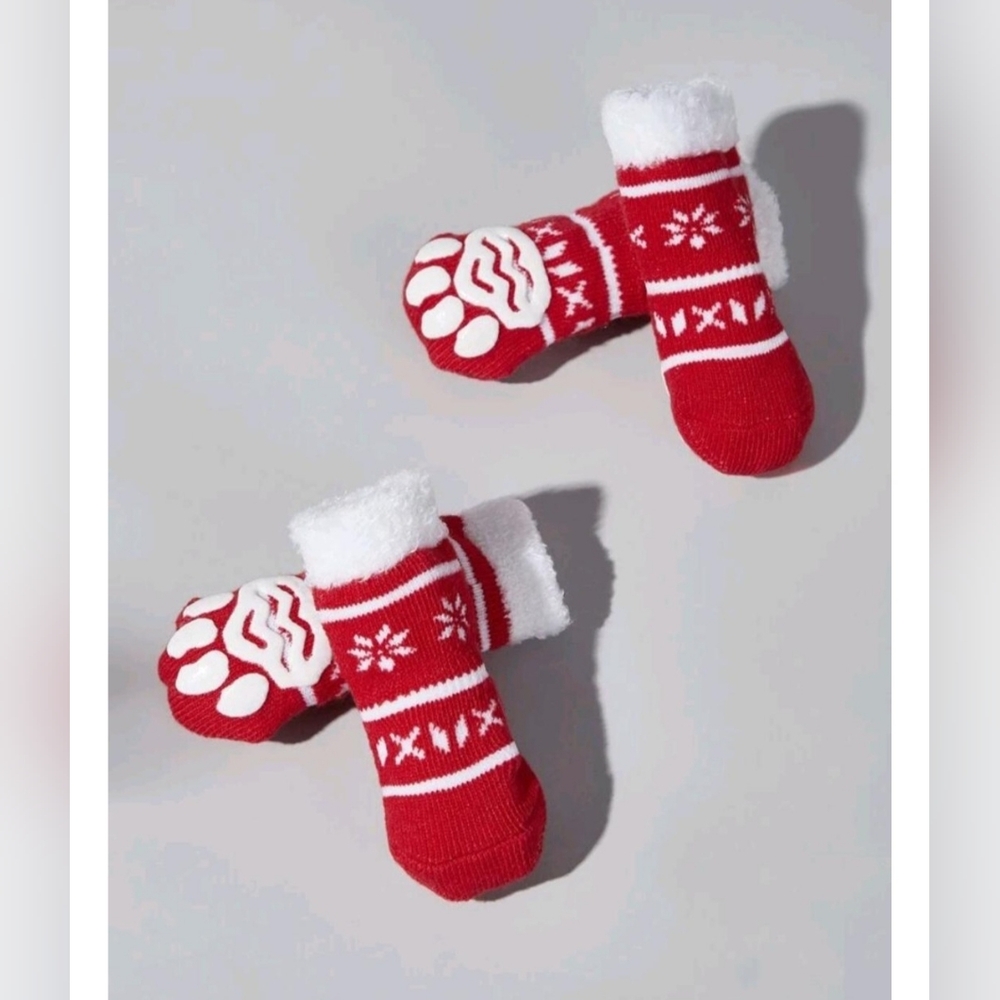 Boutique Christmas Holiday Dog Pet Cat Shoes Socks booties ❤️